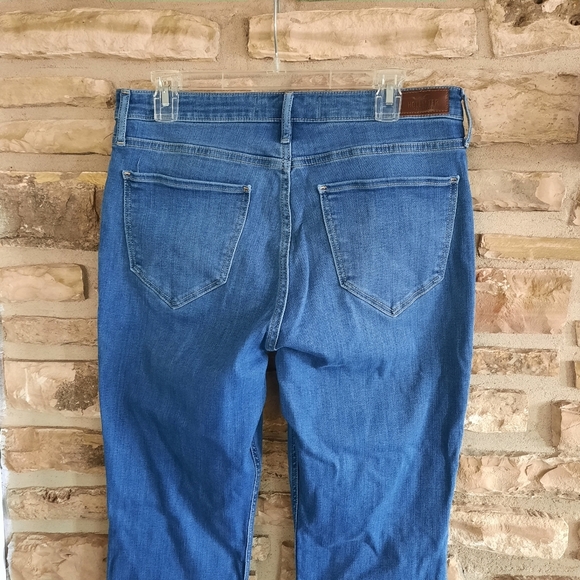 Hollister Jeans High-Rise Vintage Flare Stretch Patchwork Boho Retro Sz 31/34 - Picture 6 of 14